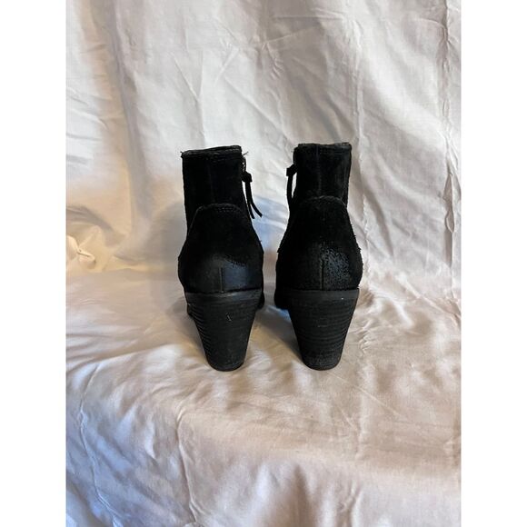 Sofft Womens Taylie Black Suede Ankle Boot Bootie Braid Accent Side Zip Size‎ 9 - Picture 5 of 8